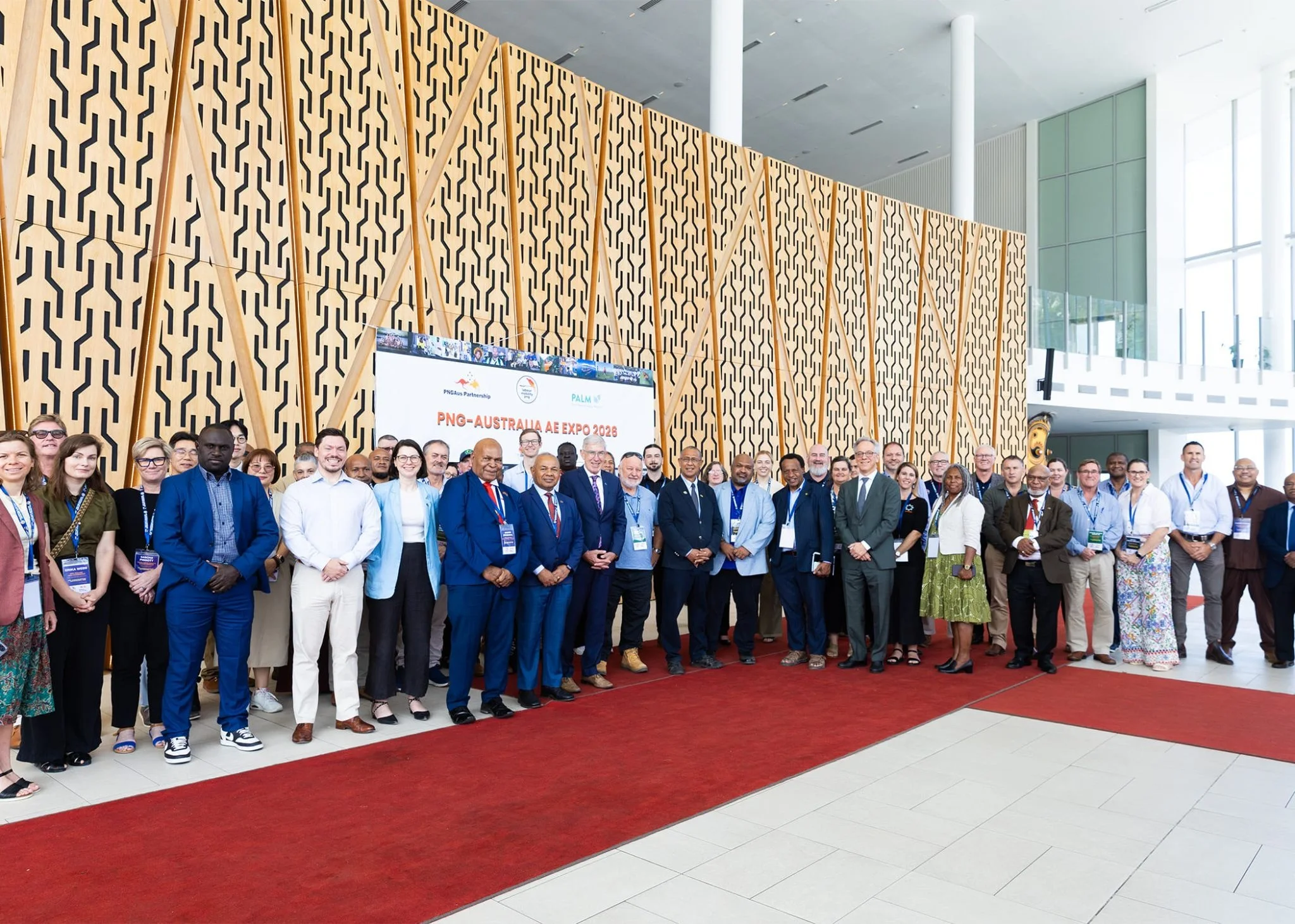 Approved employers at the opening of the PNG–Australia Approved Employer Expo 2026
